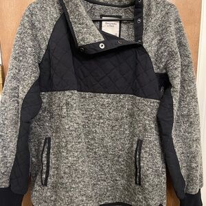 Abercrombie & Fitch Gray and Black Jacket
